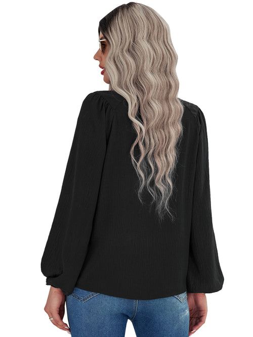 Loose Round Neck Pullover Shirt
